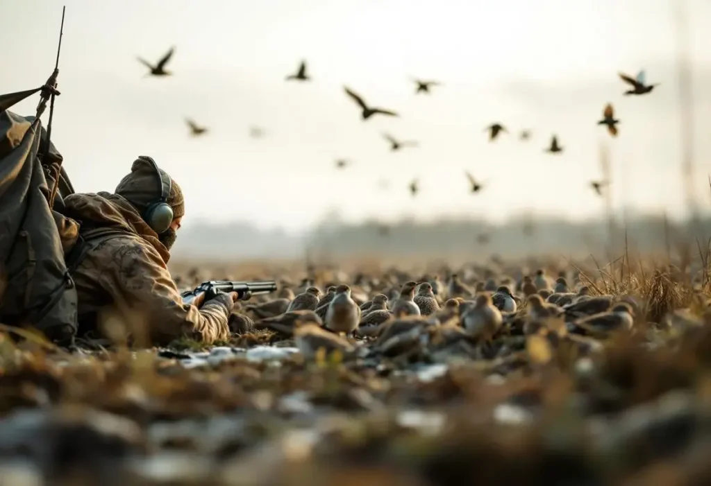 Une matinée de chasse au pluvier doré, au ras du sol, face au vent !